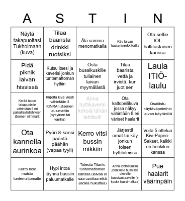 KINRAn ASTinbingo 2022 Bingo Card