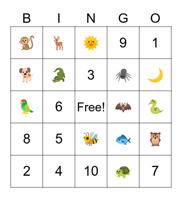 Itzaj Maya Language Bingo Card