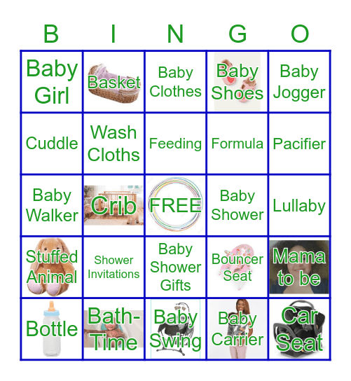 Baby Shower! Bingo Card