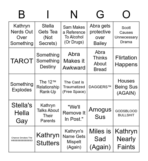 ROTG Bingo Card