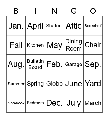 ELS BINGO Oct. 13, 2022 Bingo Card