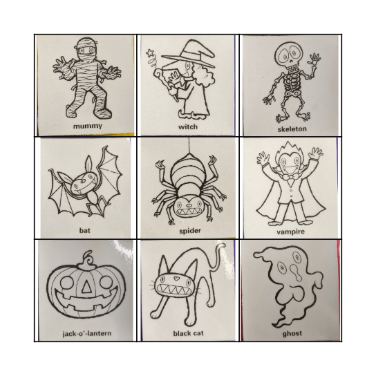 Halloween Bingo Card