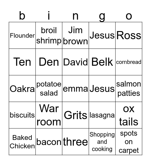 All about Me (Estelle) Bingo Card