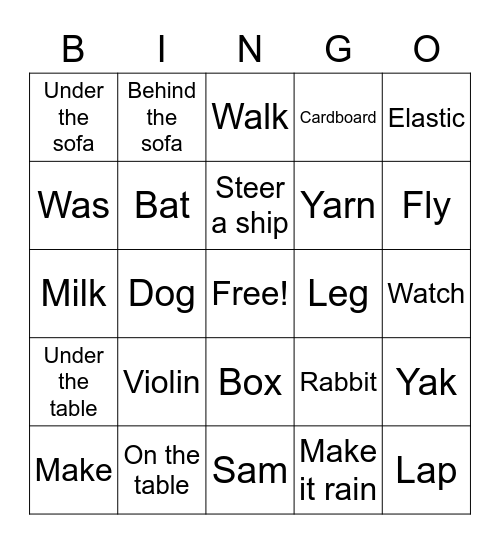 C4 plus lesson 3 book D Bingo Card