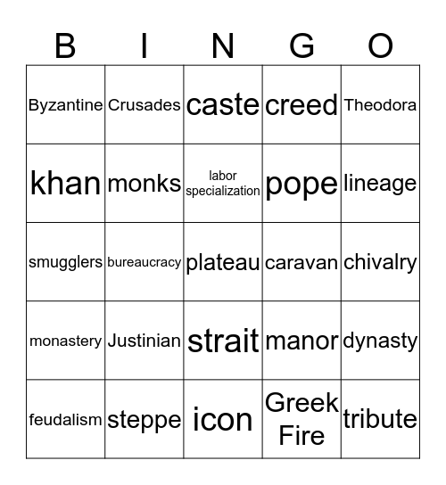 Bingo Card