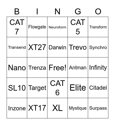NV Bingo Card