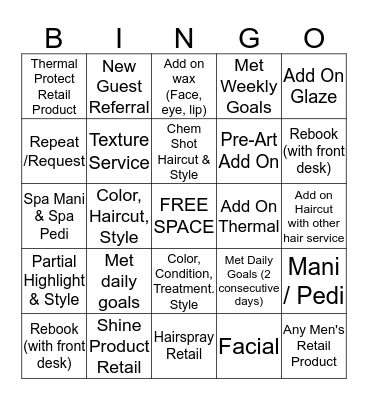 TSPA BINGO Card