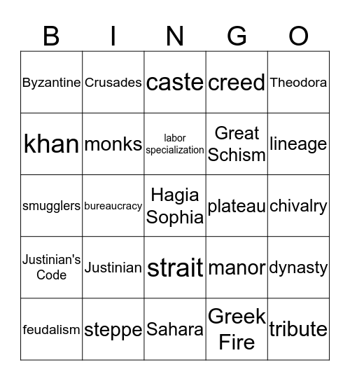 Bingo Card