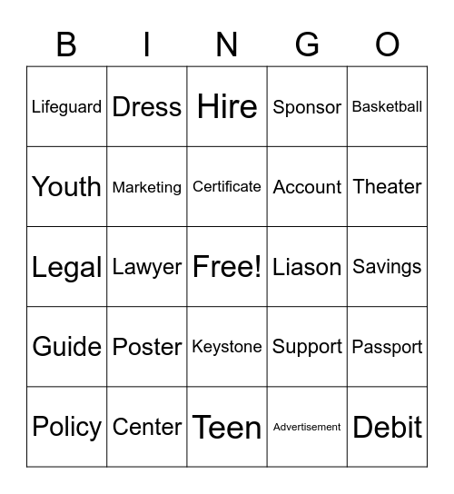 October 12 Bingo Card