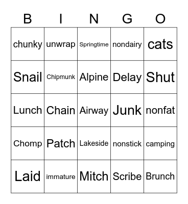 Stella Review 10/14/22 Bingo Card