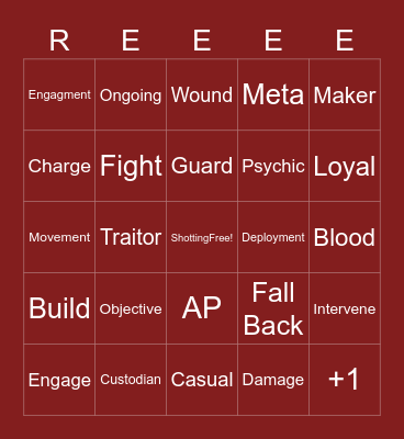 40 Thousand Conferences Bingo Card