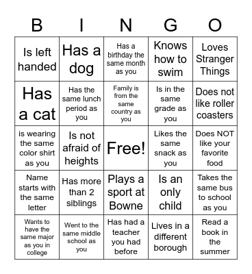 FUTURE FORWARD BINGO Card