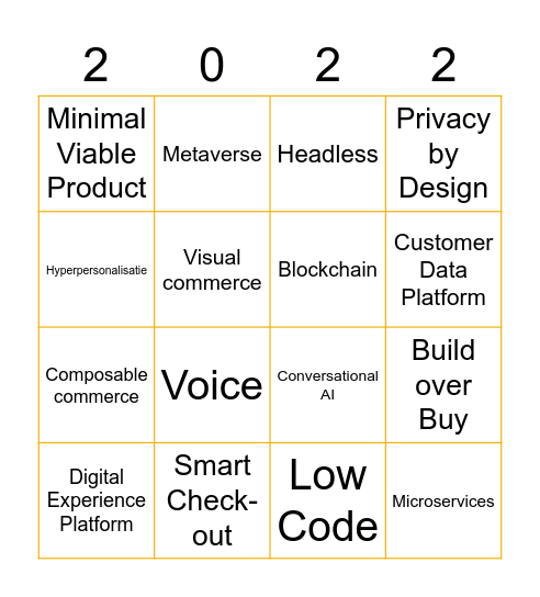 valantic Bullshit Bingo Card