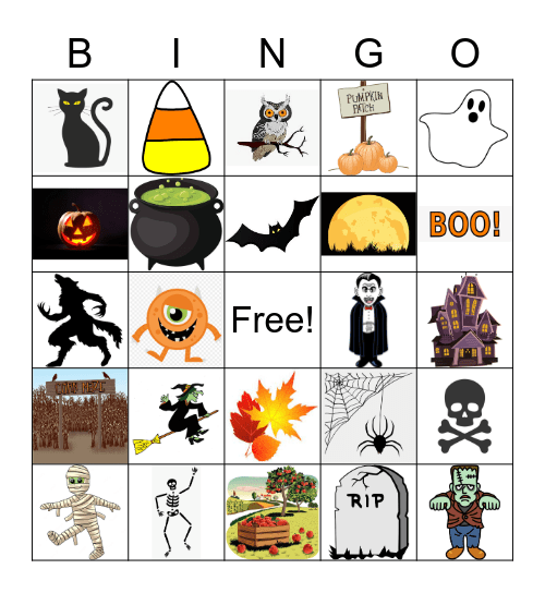 Spooky Season Bingo Card
