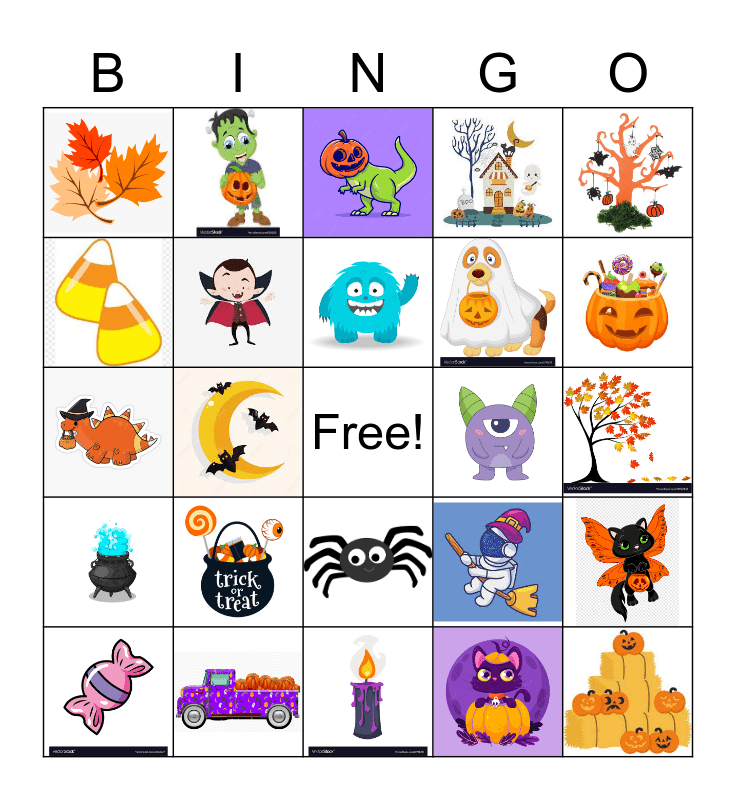 Pedi Pals Boo BINGO Card