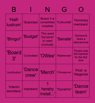 DYNAMIC CGMA BINGO! Bingo Card