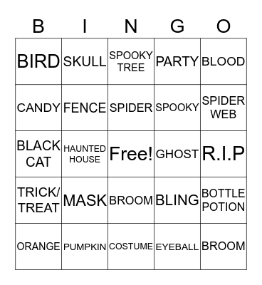 HALLOWEEN BINGO Card