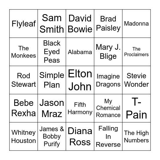 Game 2 Bingo Card