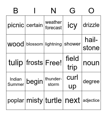 4a Lessons 5-7 Bingo Card