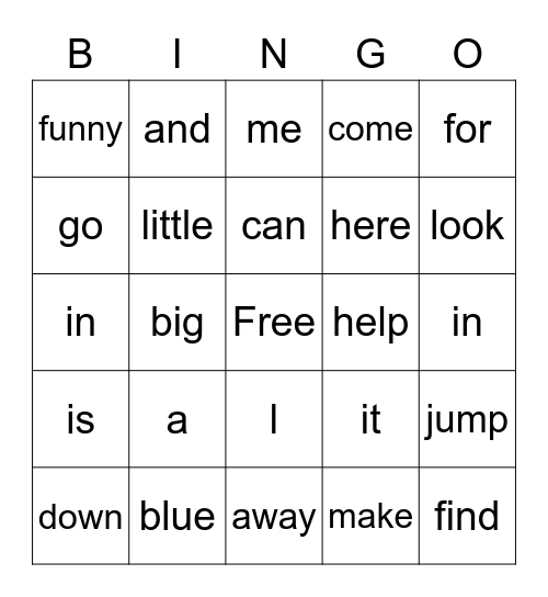 Bingo Card