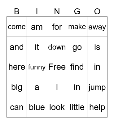 Bingo Card
