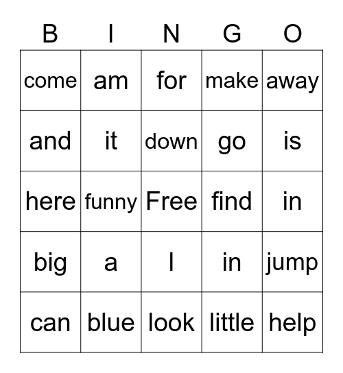 Bingo Card