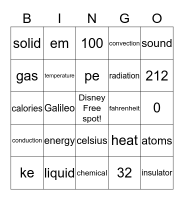 Disney BINGO!!! Bingo Card