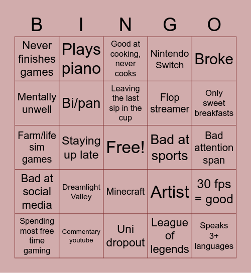 Nea__8 bingo Card