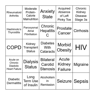 HCC Coder's Bingo Card