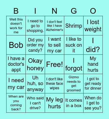 I Did?? Bingo Card
