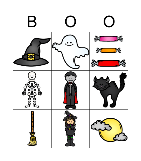 Halloween Bingo! Bingo Card