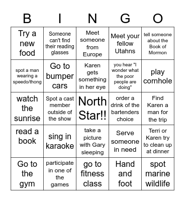 The Cruise That Never Ends Bingo Card