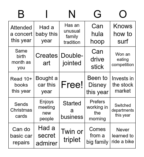 OCTOBER ALL HANDS Bingo Card