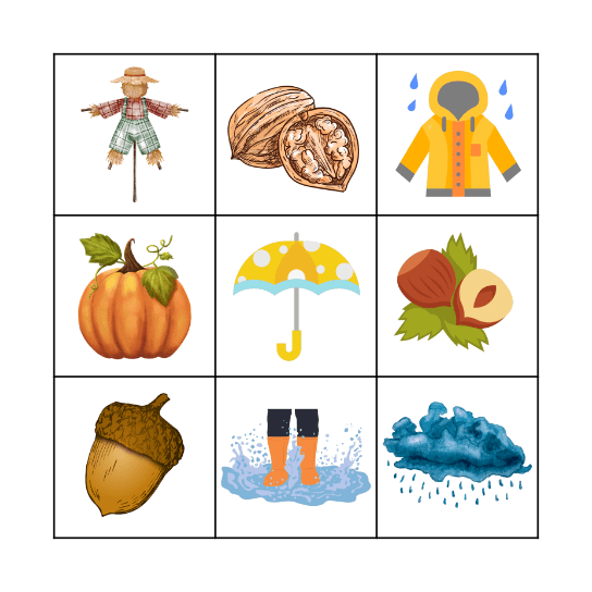 Happy Fall! Bingo Card