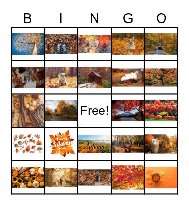 Hello Autumn Bingo Card