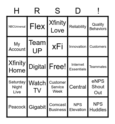 BINGO - BLACKOUT! Bingo Card