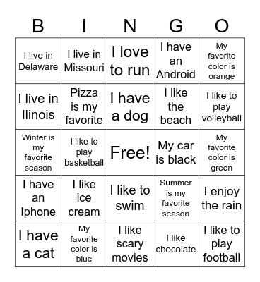 We Do Moore Bingo Game Bingo Card