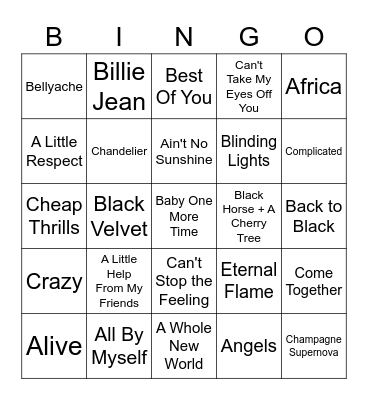 ROUND 1 Bingo Card