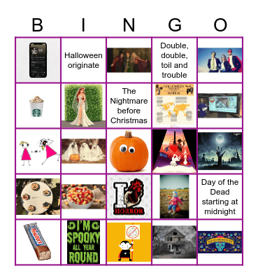 Halloween Team Building Bingo Card