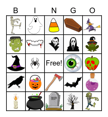 Halloween Bingo Card