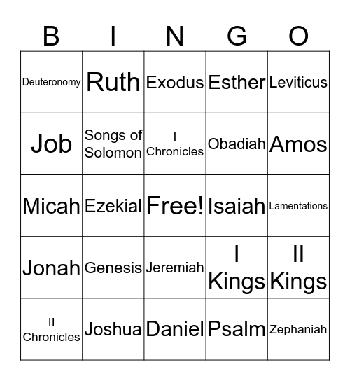 Fall Season Bingo Card