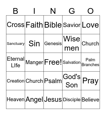 Fall Season Bingo Card