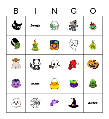 Halloween Bingo Card