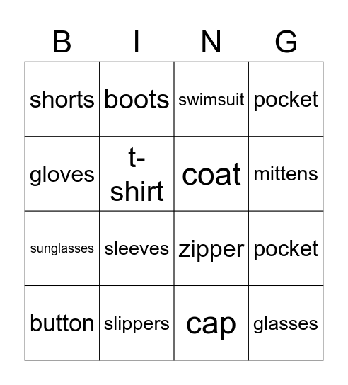 clothes-summer-and-winter-bingo-card