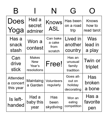 ALL HADS OCTOBER Bingo Card