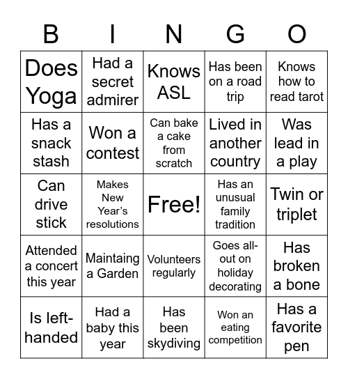 ALL HADS OCTOBER Bingo Card
