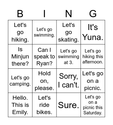 Bingo Card