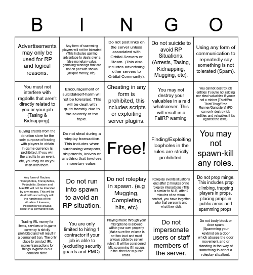 DWIT Bingo Card Bingo Card