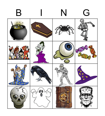 HALLOWEEN Bingo Card