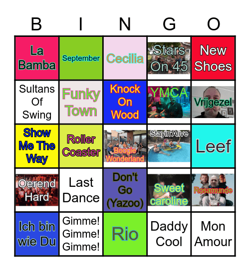 PETER'S  DISCO Bingo Card